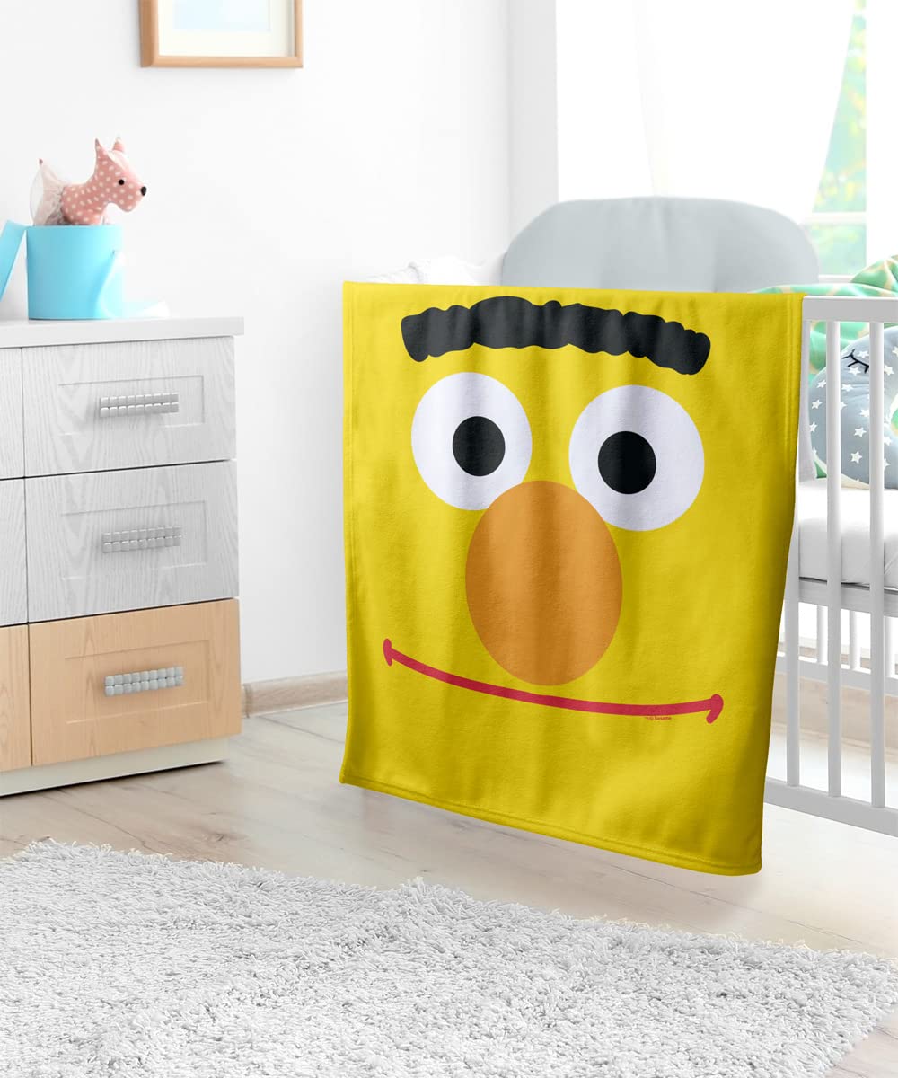 Sesame Street Fleece Baby Blanket, 30'x40', Cookie Monster Face, Unisex...