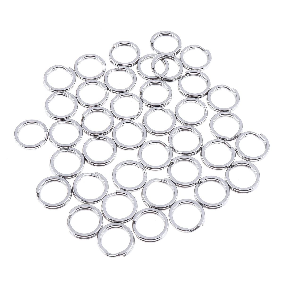 200 Anelli di Pesca in Acciaio Inox, Connettori per Esche, Portachiavi in Metallo Super Resistente