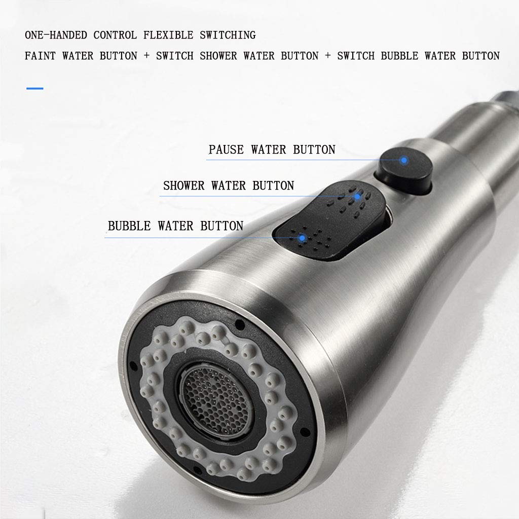 Kitchen Sink Tap Heable Kitchen Sink Mixer Taps With Pull Out Spray Chrome Modern Single Lever Swivel Spout Kitchen Basin Tap Hot And Cold Water Kitchen Mixer Taps Buy Online At Best