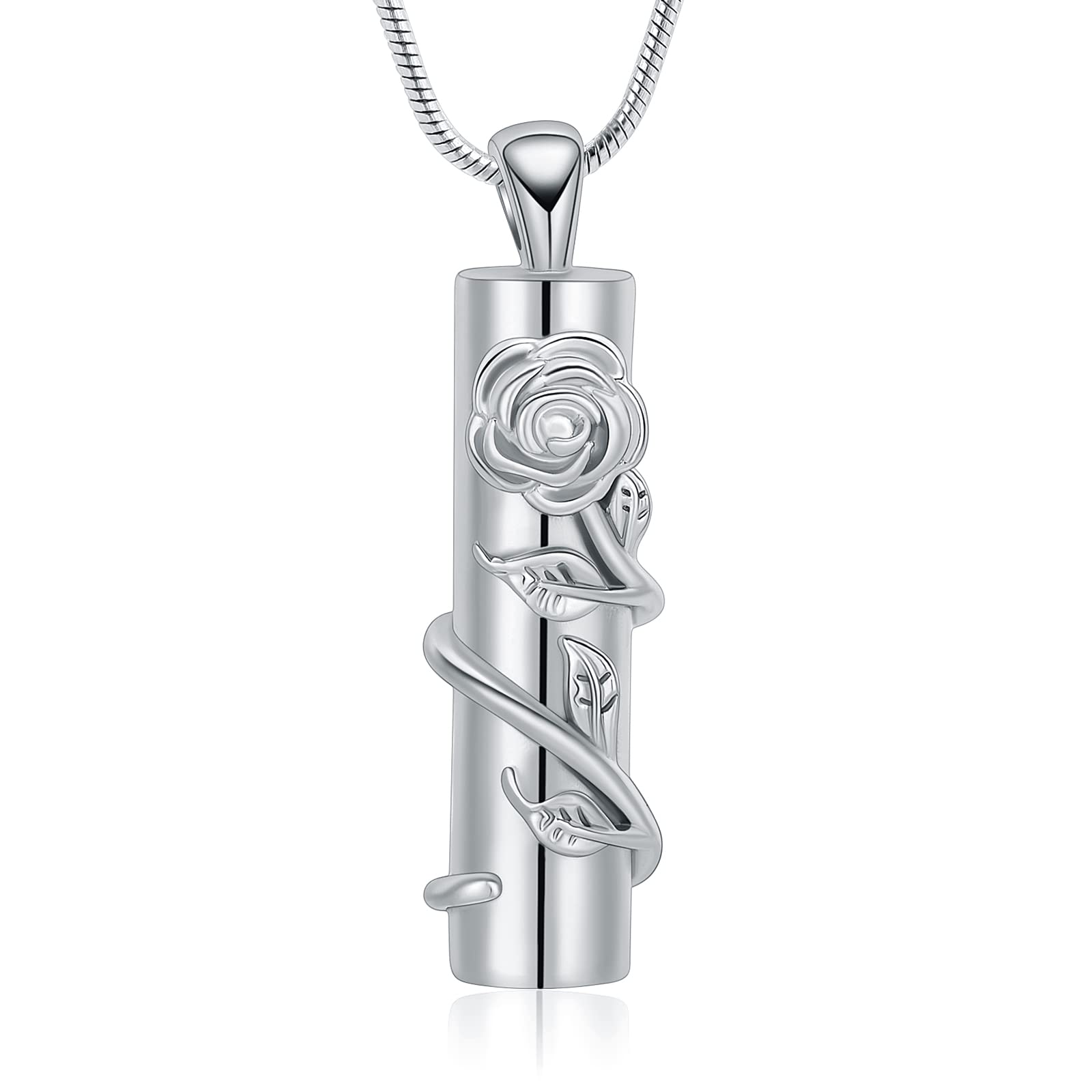 Gioielli per cremazione in acciaio inossidabile per ceneri L'occhio del mio cuore Gioielli commemorativi ricordo inciso per ciondolo collana urna  36