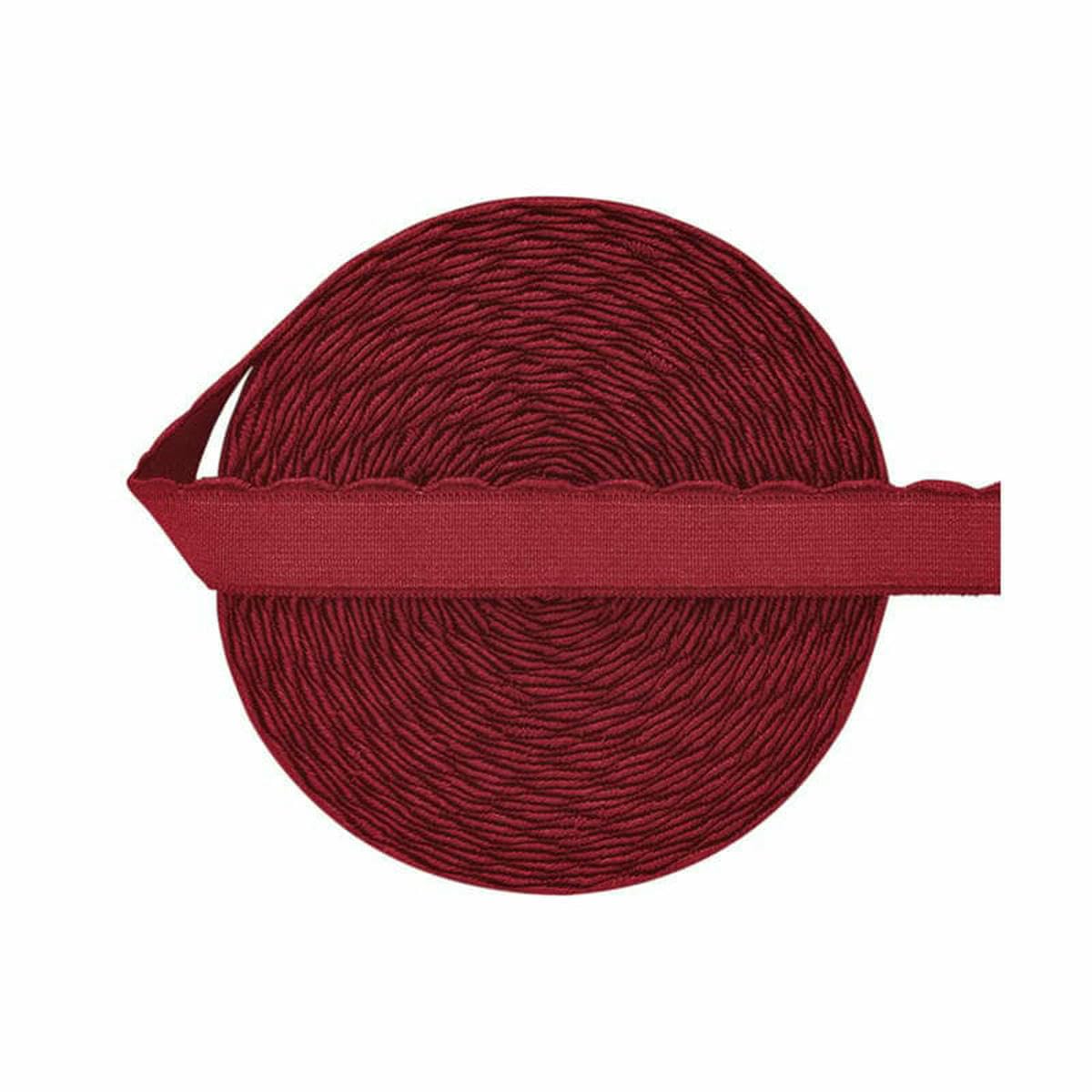 Banda elástica para tirantes de sujetador de 3/8, 1/2, 5/8, 10 mm, 13,0 mm y 15 mm, cinta de nailon para hombros, adorno para costura de lencería, rollo de 50 100 yardas, escarlata, 15 mm, 50 yardas