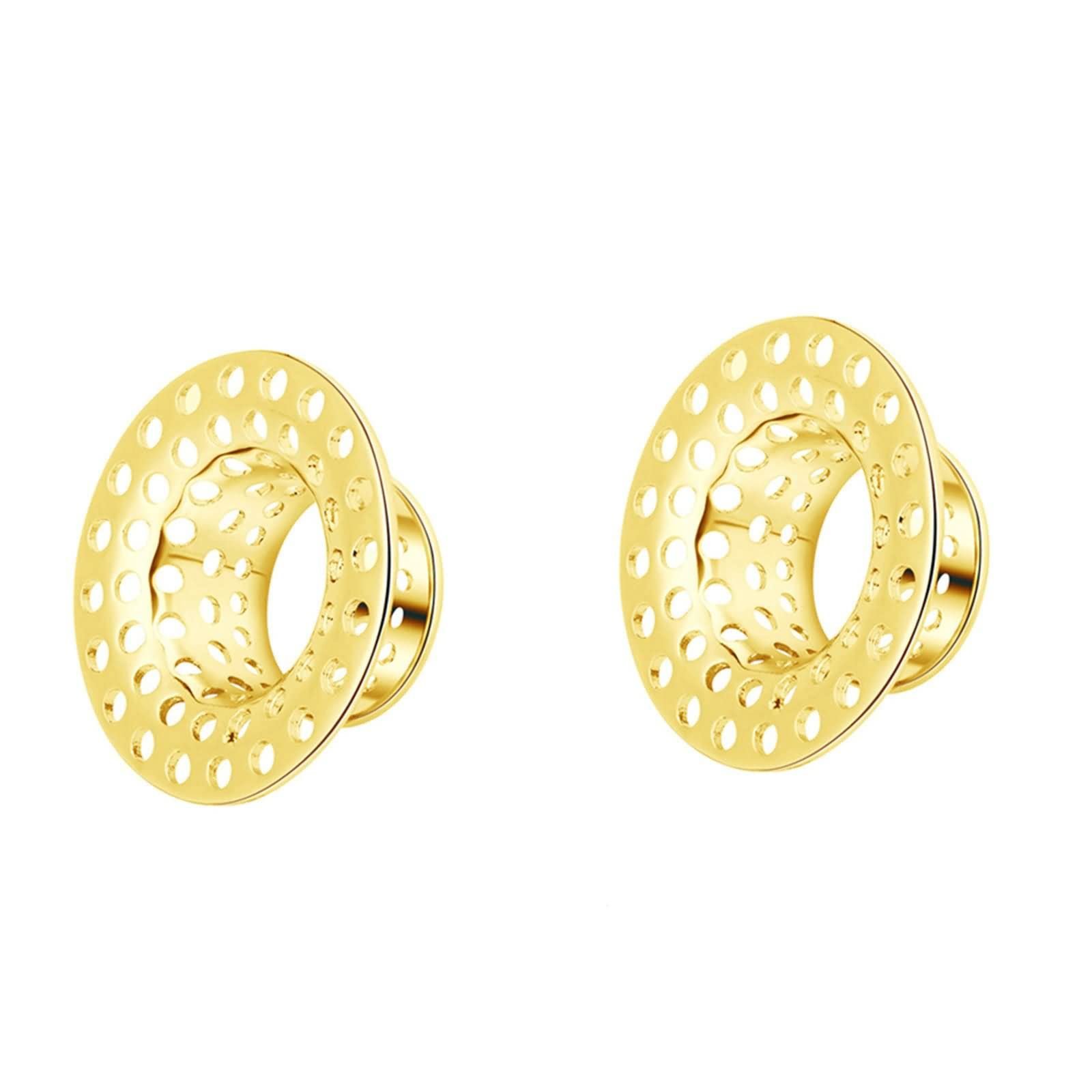 Daesar Plugs 8-18MM, Ohrringe Tunnel Kupfer mit Gemustert Ohr Expander Set Piercing Tunnel Plug