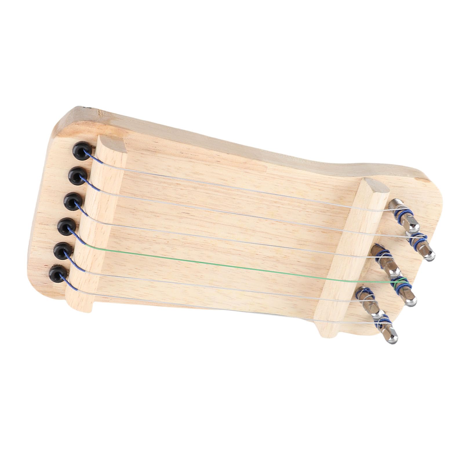 Mini outil d'entraînement Guzheng à 6 cordes avec sac de rangement inclus pour l'entraînement technique de la main droite, se familiariser avec le doigté, entraîneur de