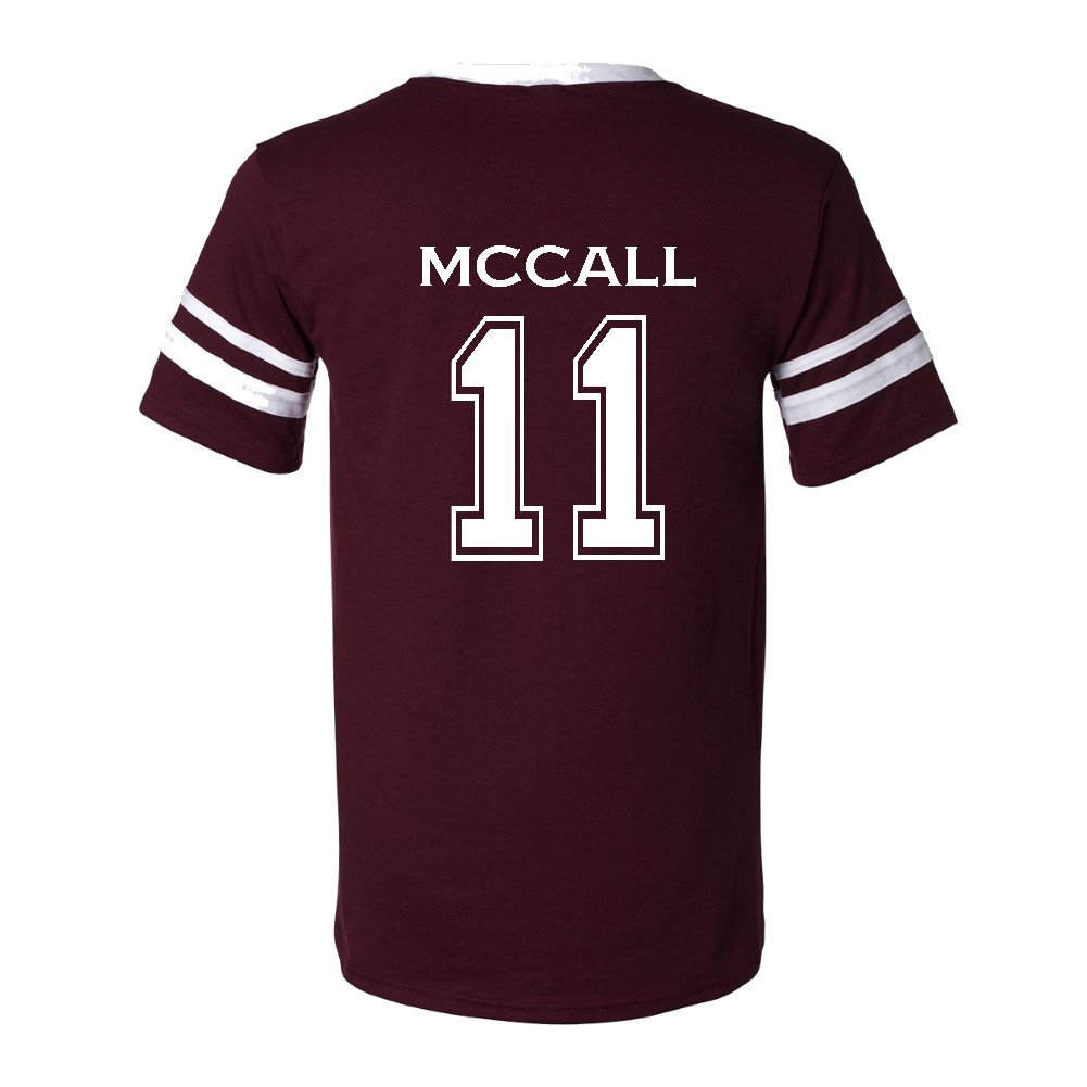 Adult McCall 11 Beacon Hills Lacrosse 2-Sided Jersey (Medium) Maroon