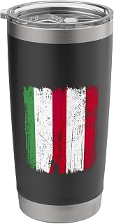 Hungary Austria Half Flag Hungarian Austrian Heritage Stainless Steel Insulated Tumbler