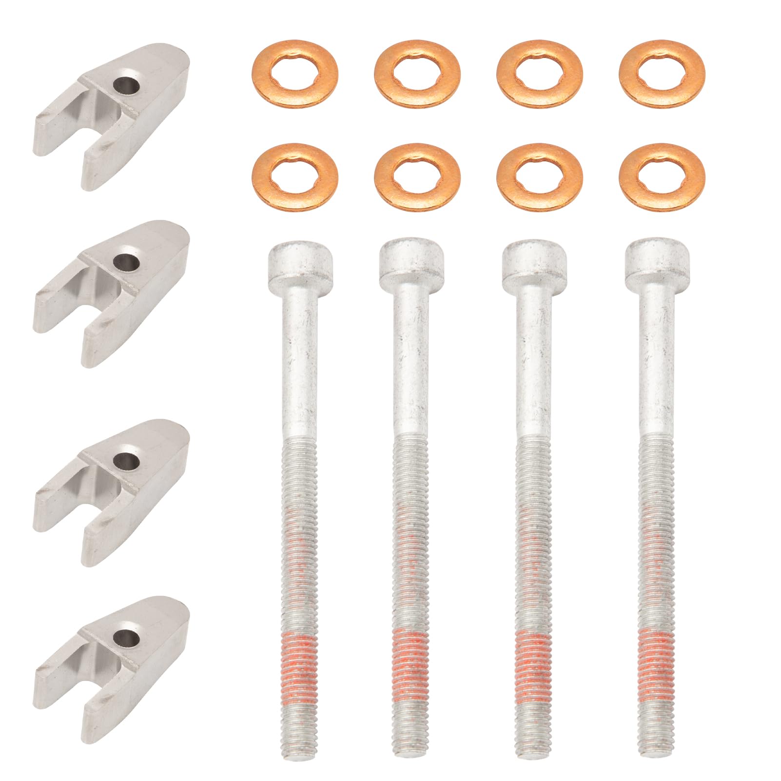 4 Set Fuel Injector Holder Vite Cilindrica Sealing Ring A6110170139 per W202 W203 W204 W164 W169 W639 Sprinter 906 W903
