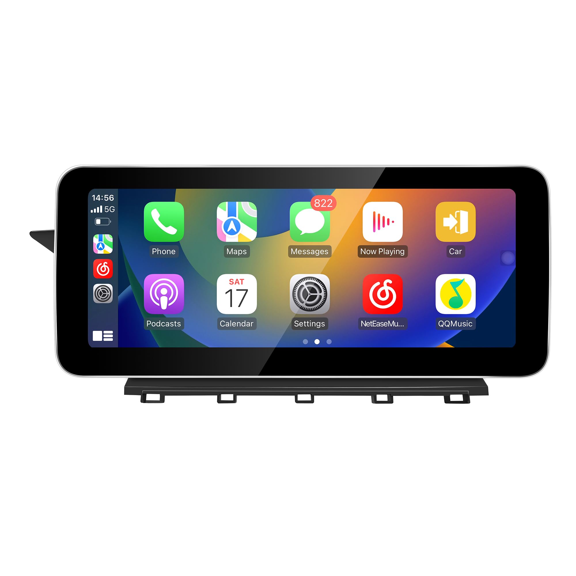 12,3-calowy ekran Linux Upgrade do Mercedes NTG 4.0 GLK X204, Wireless CarPlay i Android Auto, lustrzane odbicie ekranu, kamery pojazdów