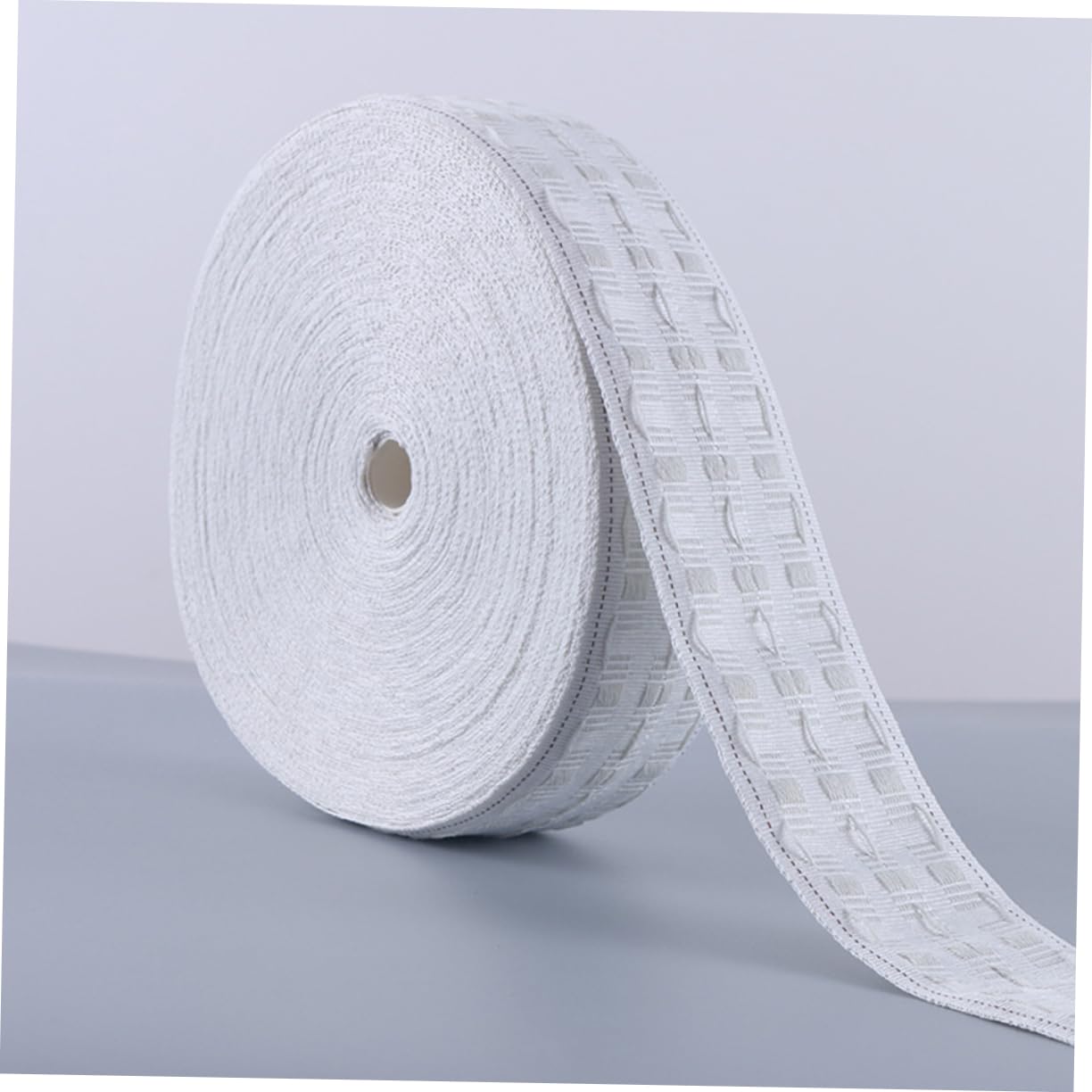 Zerodeko 50m Sangle de Rideau Accessoires pour Rideaux Bande de Renfort Ruban pour Plis de Rideaux Non Tissé