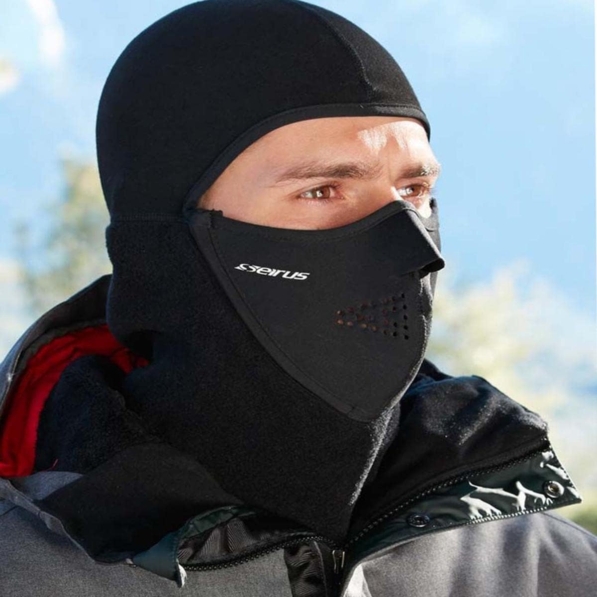 Seirus Innovation MagneMask Combo Thick N Thin Face Mask with Magnetic Seams - FACE PROTECTION IN A SNAP!
