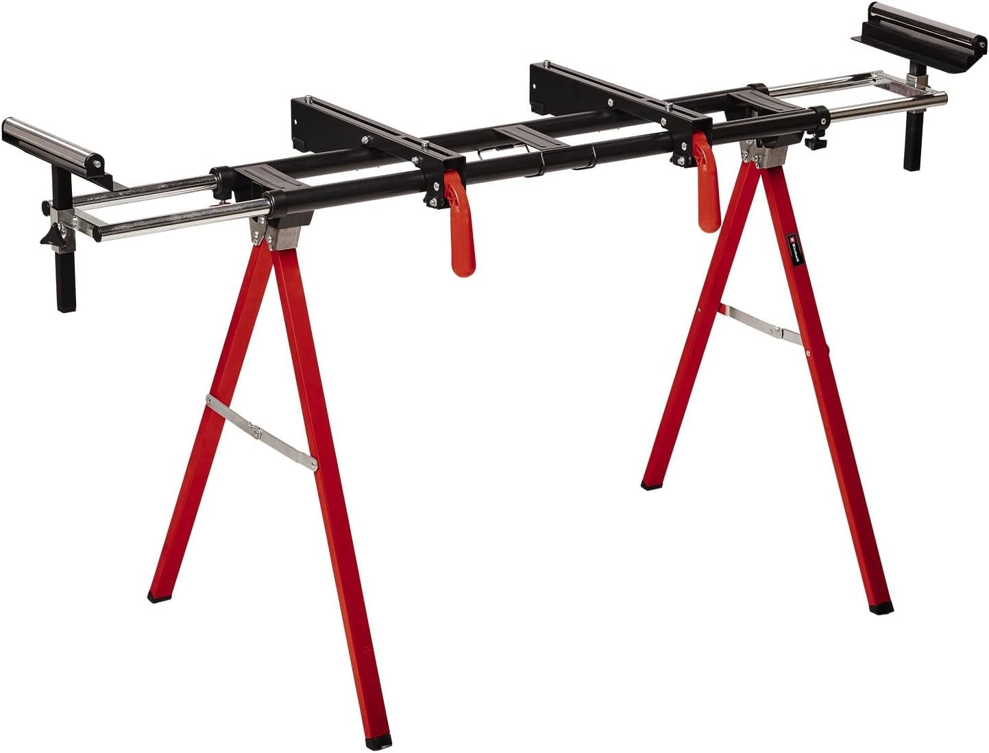 MSS 1608 Stationary Saw Stand | Sturdy and Lightweight Frame, Height-Adjustable Pull-Out Work Piece Supports, Foldable for Space-Saving Storage | Mitre Saw Table Accessory