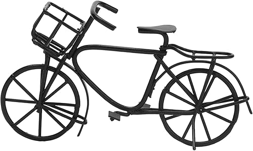 Miniatura 6 de Mini bicicleta de casa de muñecas, bicicleta de metal móvil para muñecas