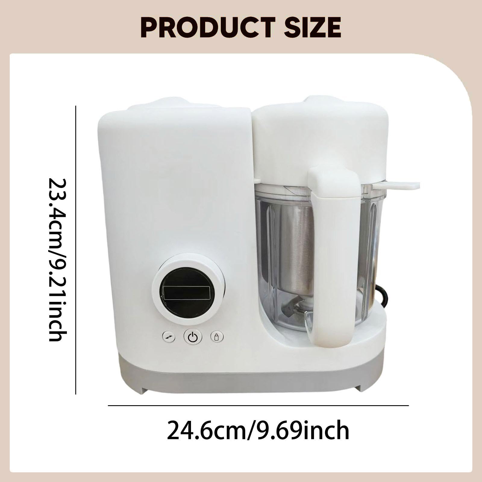 Babybrei Zubereiter Babynahrungsküchenmaschine Dampf Und Püriermixer mit Sicherer Zubereitung Und Einfachem Zusammenbau für Haushalt Und Kinderernähr
