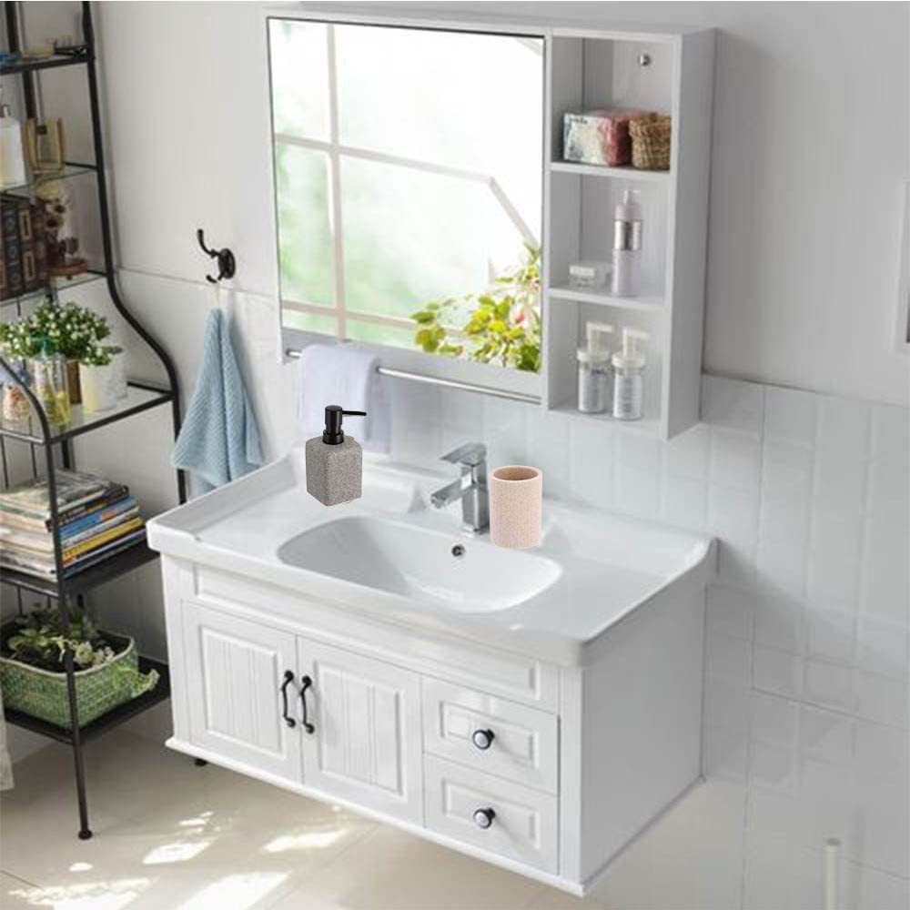 PLUS HOME Juego de baño 4 Piezas Incluye escobilla,dispensador,Vaso,jobonera.Color Verde