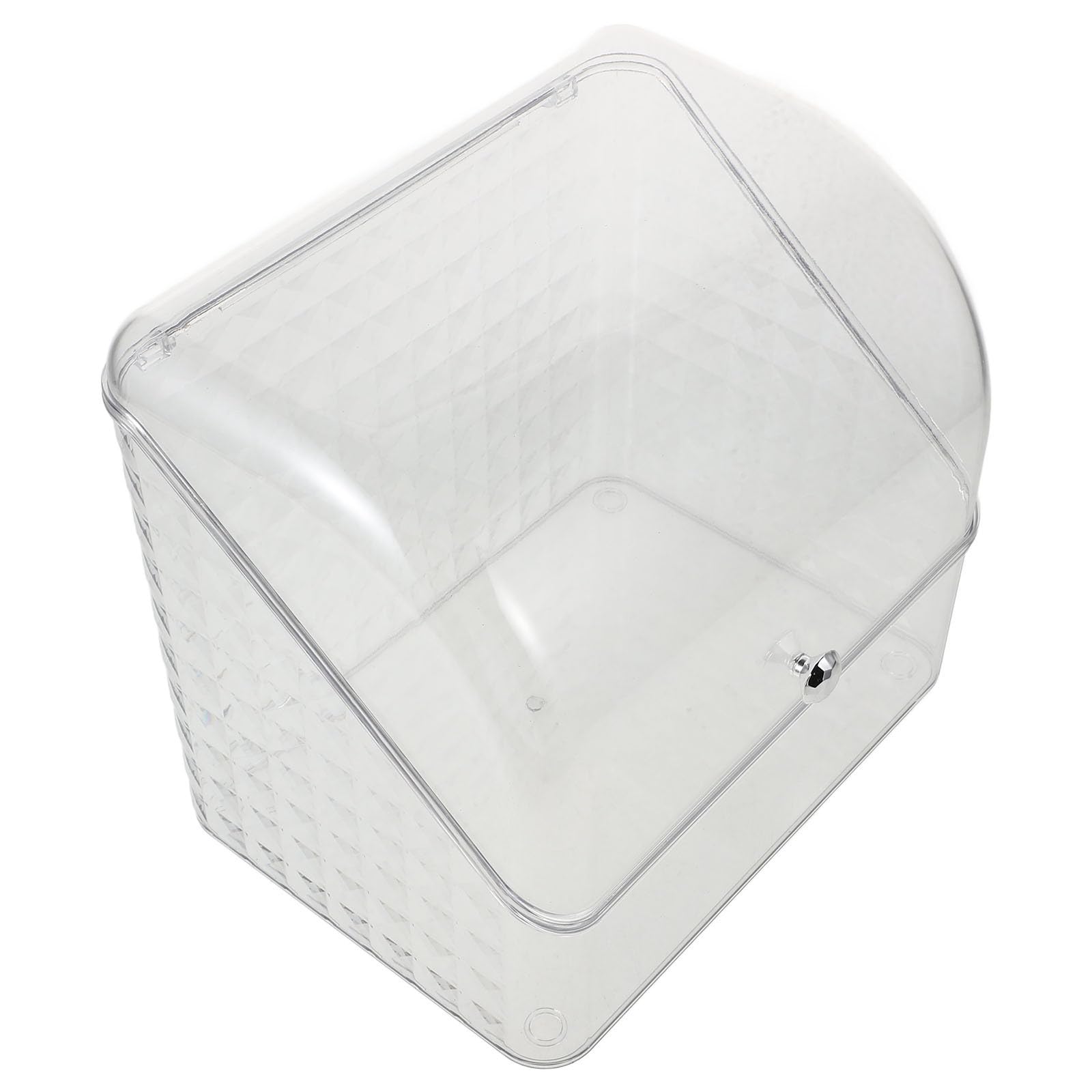 Organizer Trucco Trasparente con Coperchio, Box Beauty da Tavolo