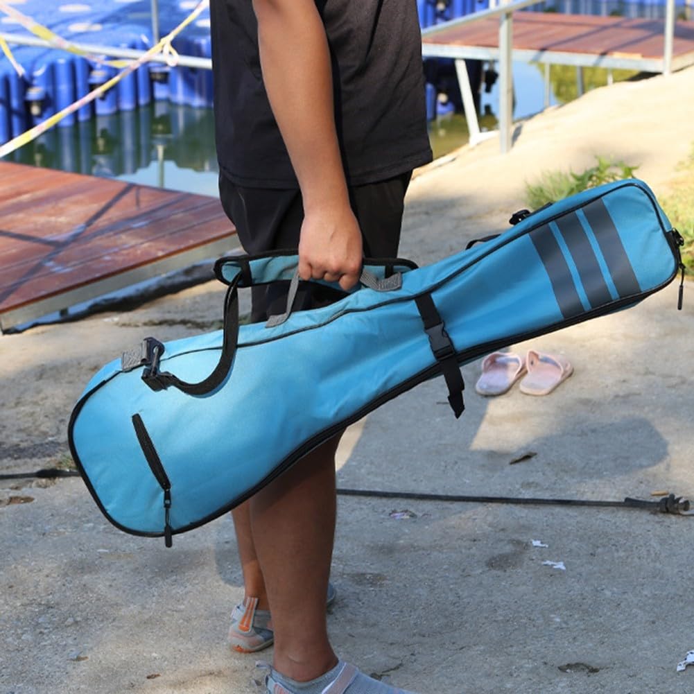 Borsa a tre stadi per kayak e tavola da surf, custodia in tessuto Oxford con tasche interne e tasche con cerniera, organizer leggero per pagaie in fibra di vetro e alluminio al carbonio