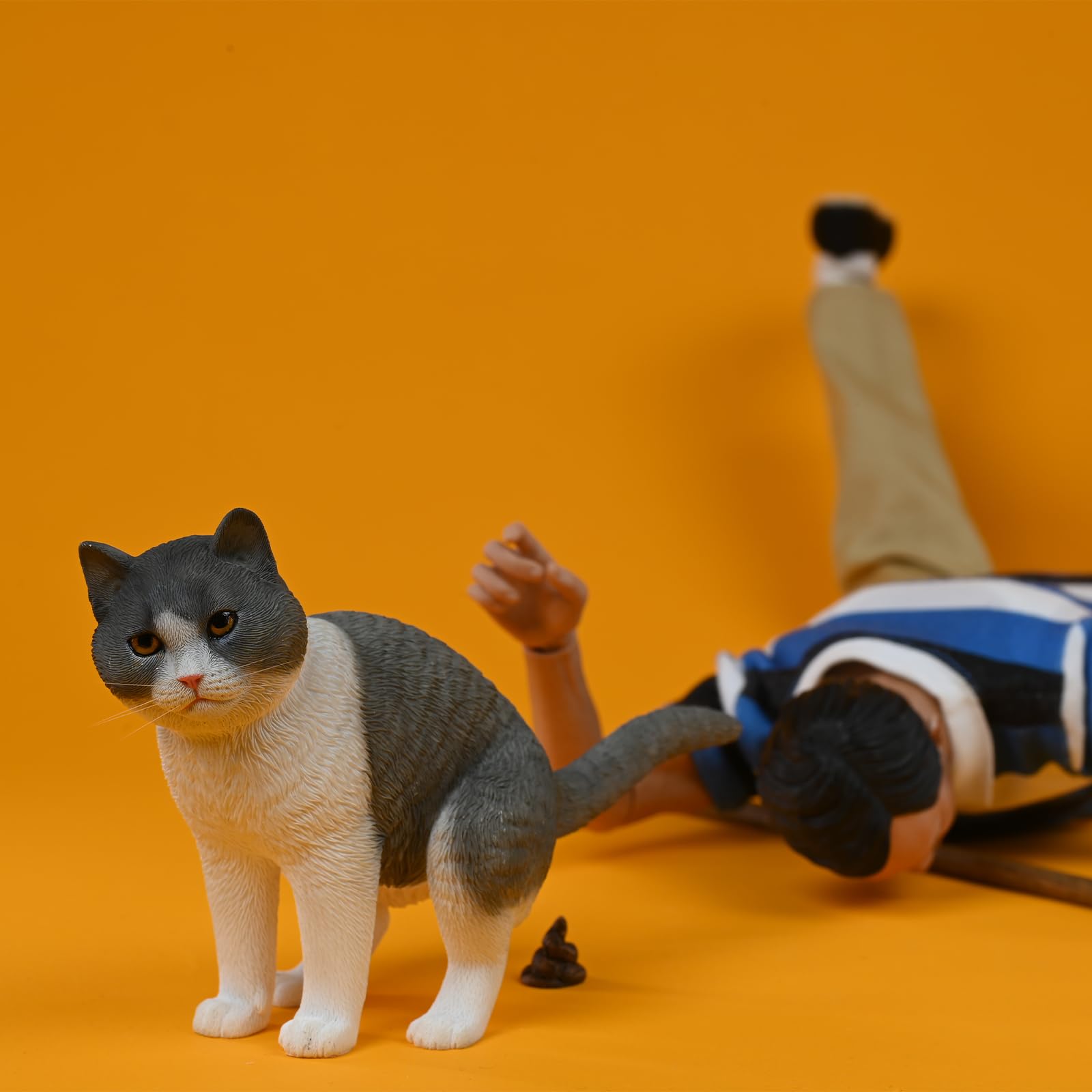 ストレッチする猫の置物 Amazon.co.jp: JXK 猫 フィギュア 樹脂製 猫の置物 インテリア | 猫を