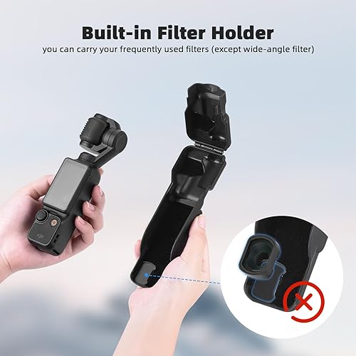 Miniatura 4 de BRDRC Funda protectora Pocket 3, Gimbal Lens Cap Protector de pantalla para DJI Osmo Pocket 3 Creator Combo Accesorios (azul)