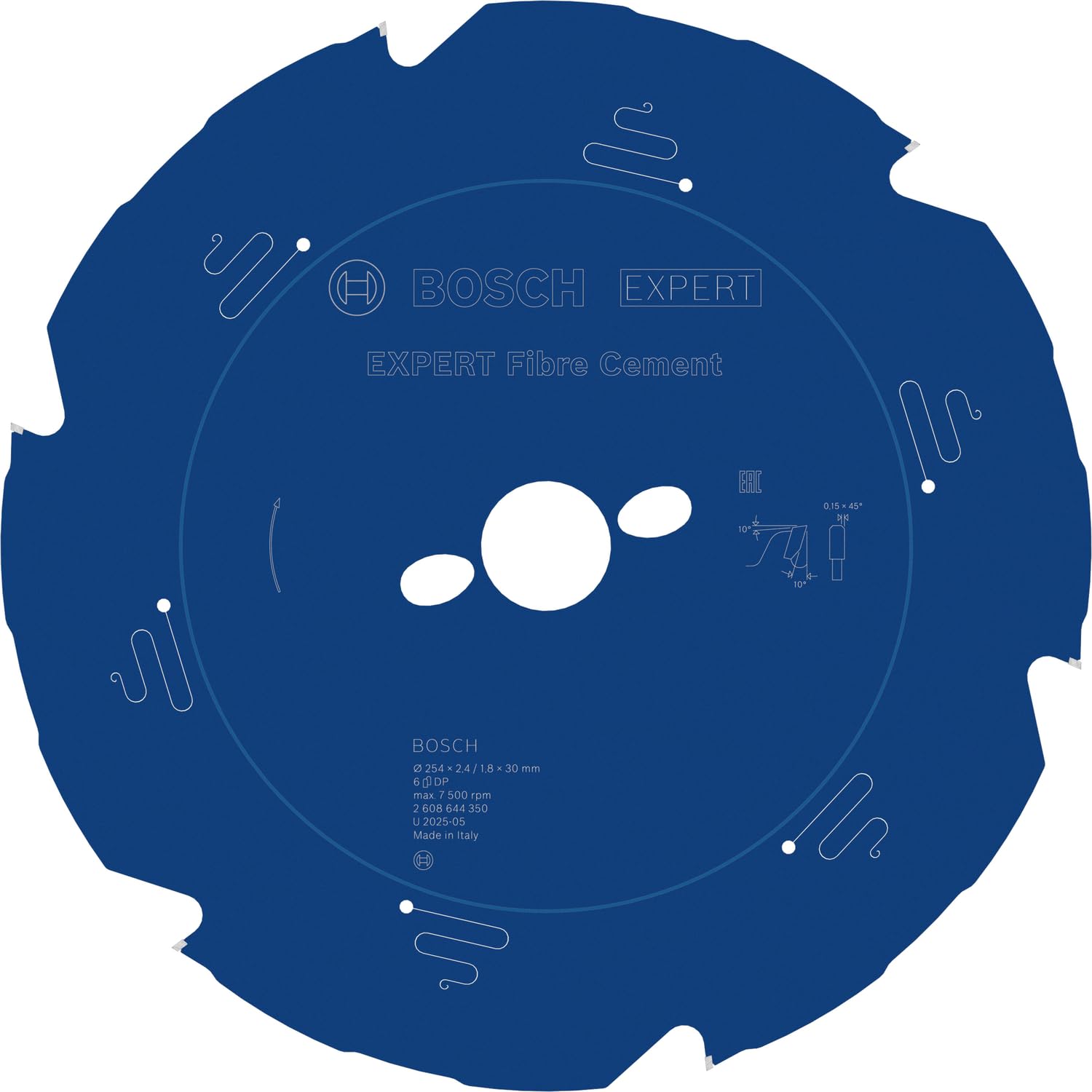 Bosch 1x Lame de scie circulaire filaire Expert Fibre Cement