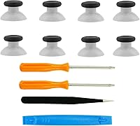 Vista 15 de 8 piezas de repuesto para controlador Xbox One S/X/Elite, kit de reparación de joysticks para controlador Xbox Series X y S, piezas de palillos