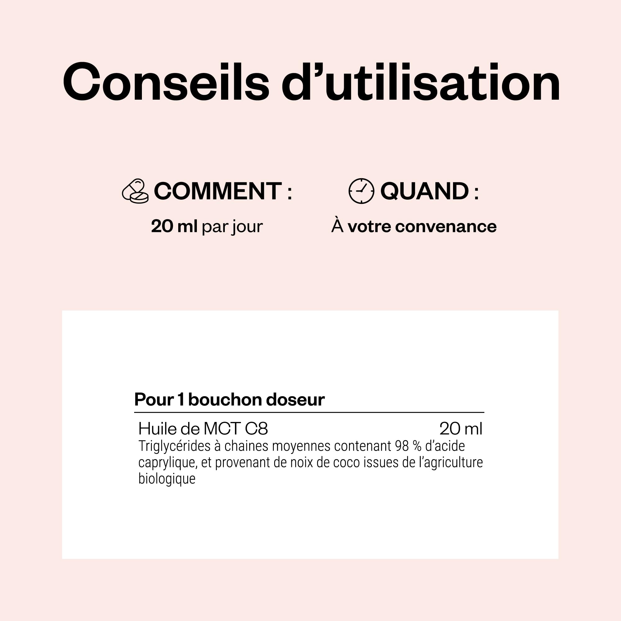 Huile TCM de Coco BIO Dosée à 98% de C8 - Preworkout - Vegan - SuperSmart | Gestion du Poids - Aide à Soutenir le Métabolisme et à Réduire l'Apport en Glucides - Régime kéto - Sans Gluten