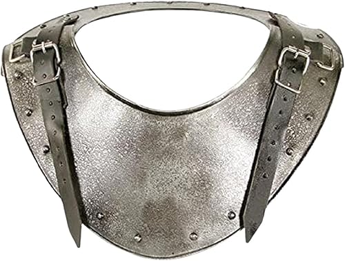 NauticalMart Armadura medieval, de guerrero oscuro, para el cuello, talla única