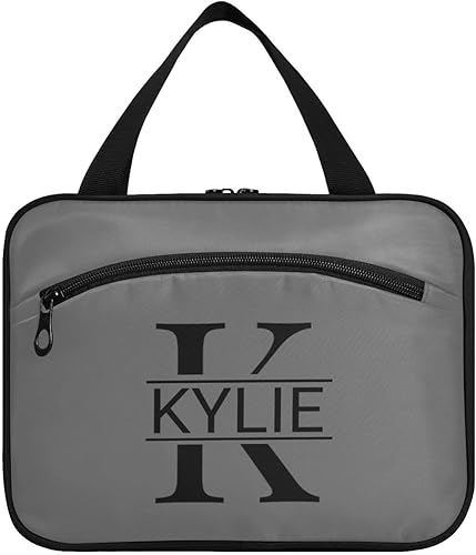 Miniatura 76 de Sinestour Neceser personalizado para mujeres y hombres, organizador de maquillaje de viaje con gancho para colgar, bolsas de cosméticos, bolsa