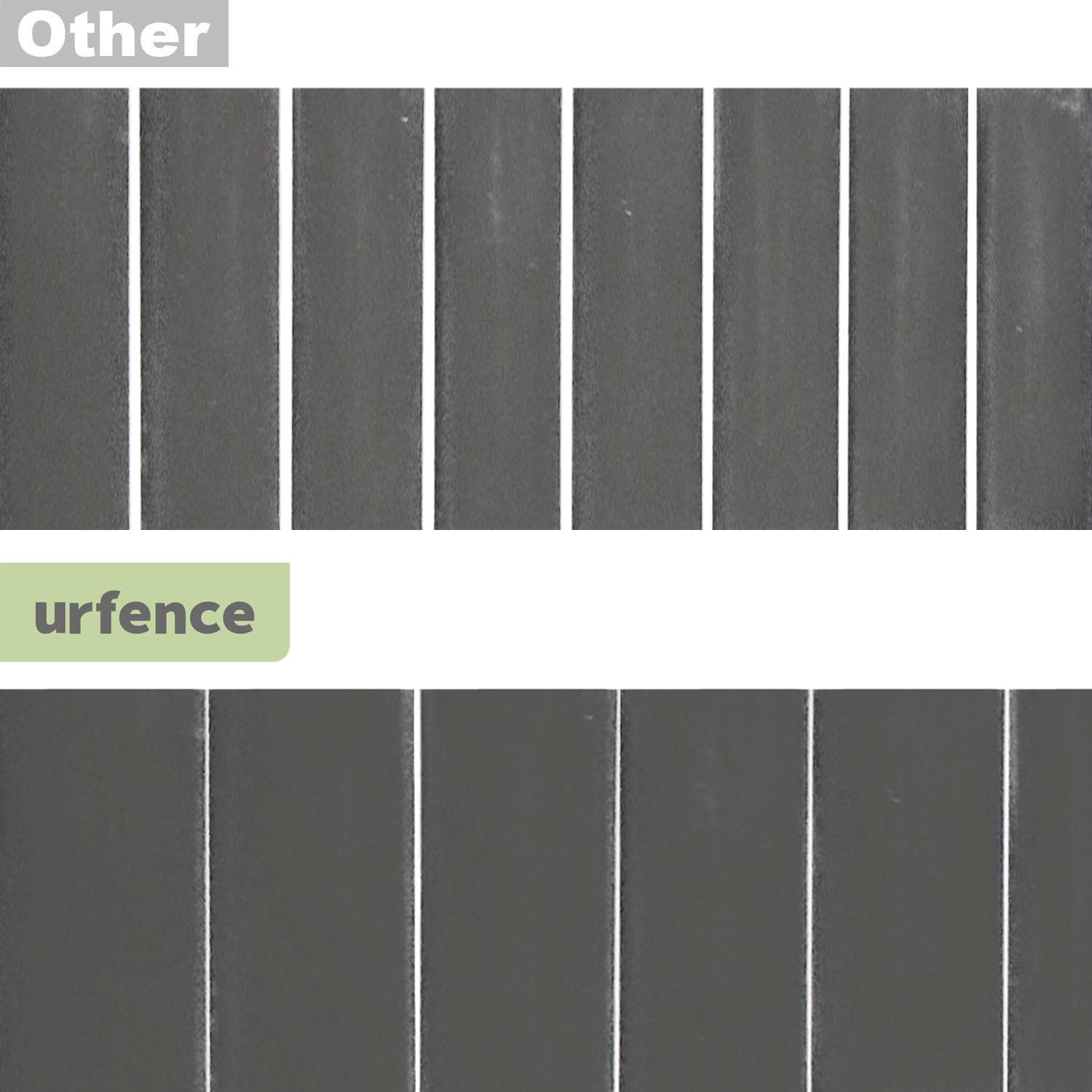 UrFence 100x600 Valla de Ocultación Jardin - Cañizo PVC Antracita - Cañas Ocultación Balcon - Cañizo Terraza - Malla de Ocultación - Cañizo artificial Exterior - Malla Plastico Privacidad para Balcon
