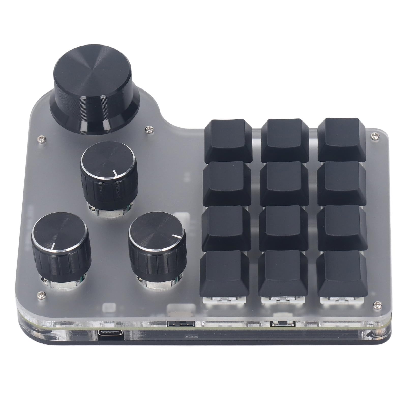 Mini tastiera meccanica USB macro da gioco, RGB LED interruttore blu, tastiera programmabile per gamer, ABS, 1 tasto, 1
