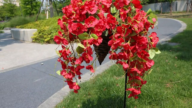 Amazon.com: Artificial Fake Hanging Hibiscus Flowers Plants