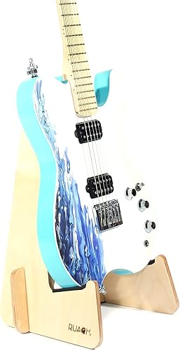 Miniatura 2 de Ruach GS-7 A-Frame - Soporte para guitarra acústica individual - Abedul (eléctrico individualbajo)