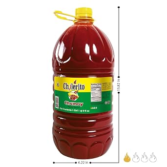 El Chilerito Chamoy Sauce 5L Jug - Authentic Mexican Flavor - Perfect for Snacks and Drinks