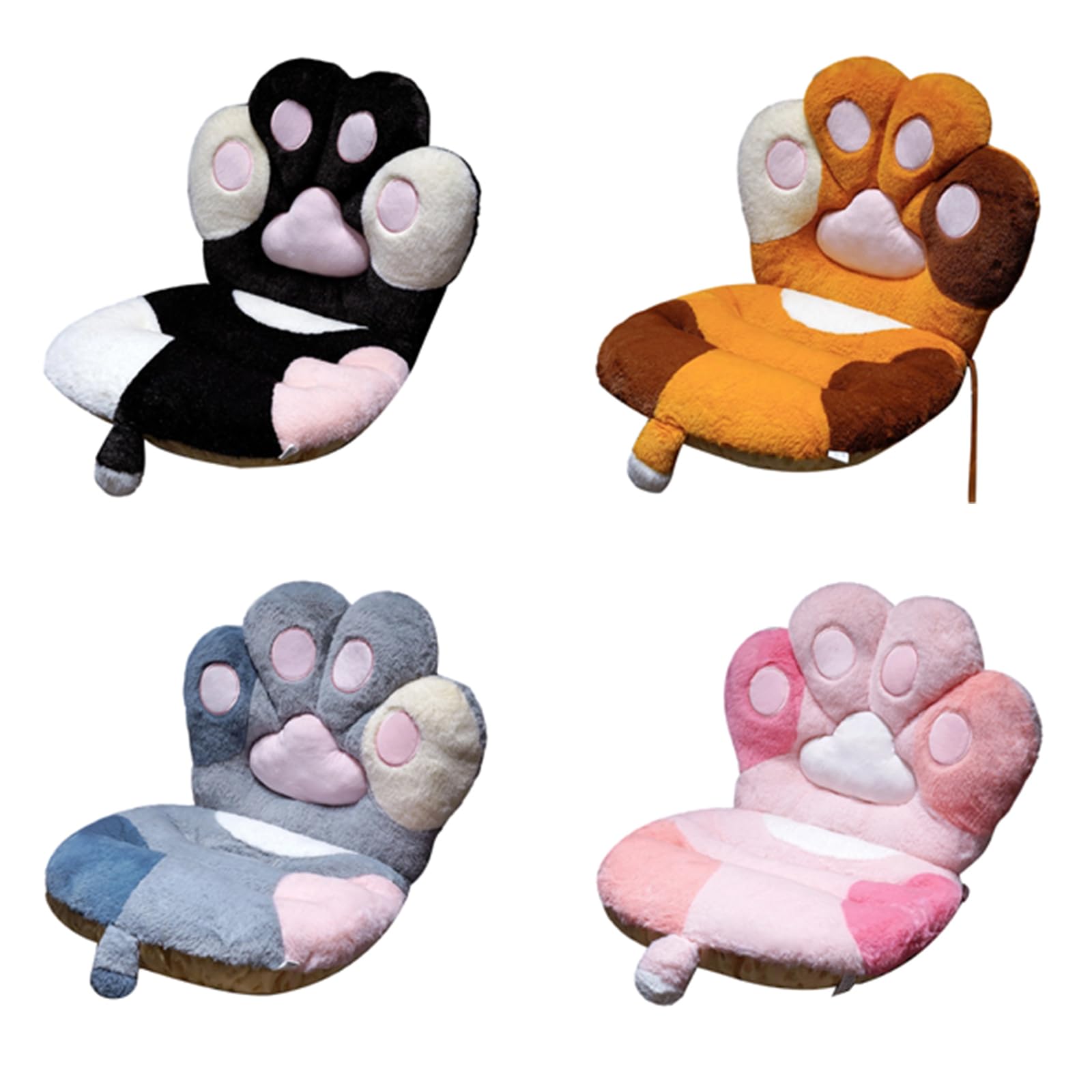 Cojín de asiento con forma de gatito con dibujos animados para sala de estar, dormitorio, estudio, asiento, almohada multifuncional