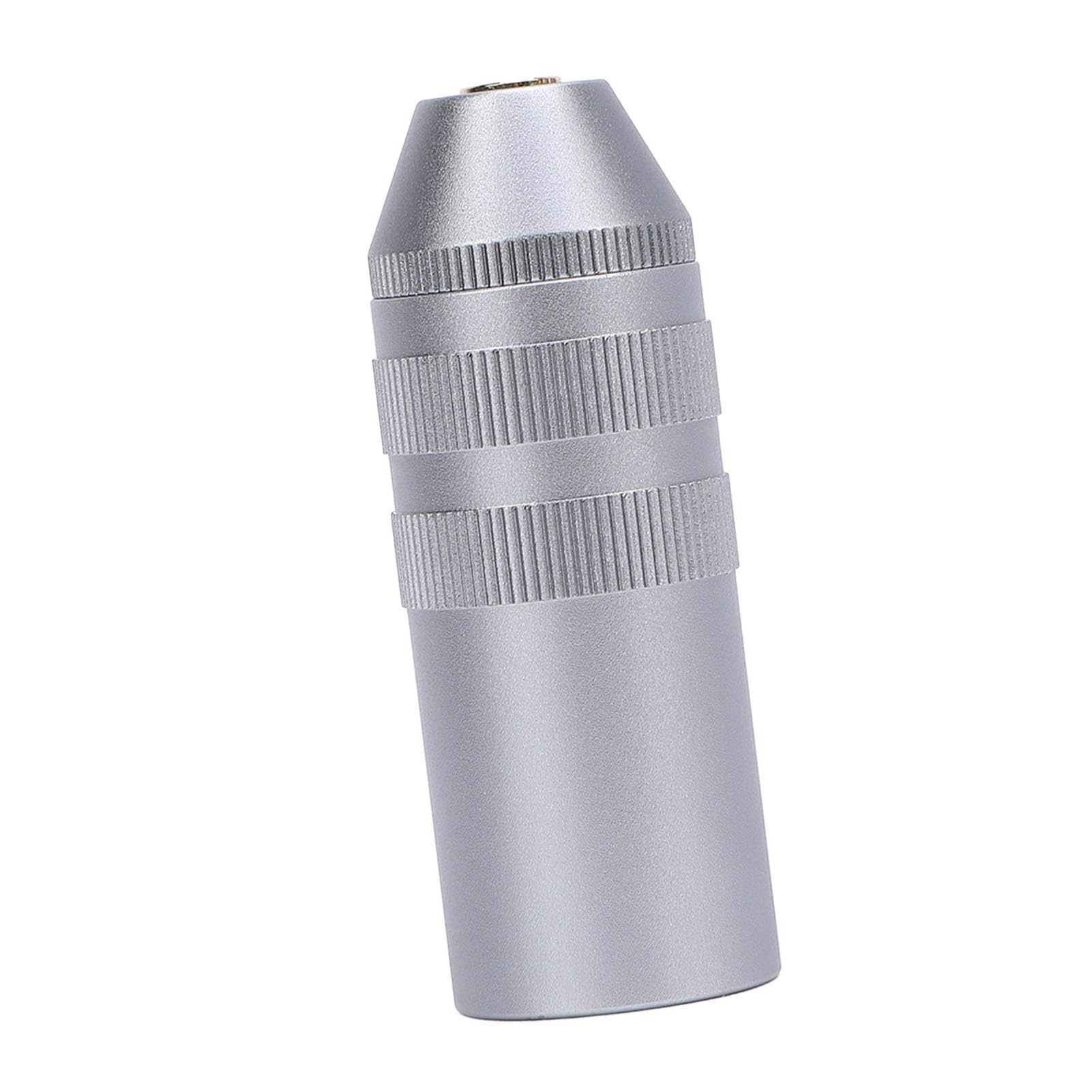 Annadue Mikrofon-Mixer-Adapter, Kompakter 4-poliger XLR-Stecker auf 3,5-mm-Klinkenstecker, Vergoldete Anschlüsse