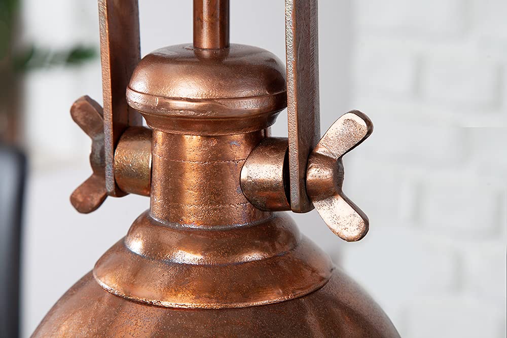 Riess Ambiente Design Hängelampe INDUSTRIAL 45cm kupfer geflammt Industrial Stil Pendelleuchte Industrielampe Pendellampe Industrieleuchte