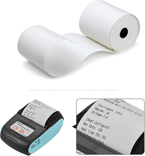 Miniatura 2 de OausTect Rollos de papel de tarjeta de crédito térmicos 2 14 x 50 rollos de papel para máquina de adición de papel para impresora POSmáquina