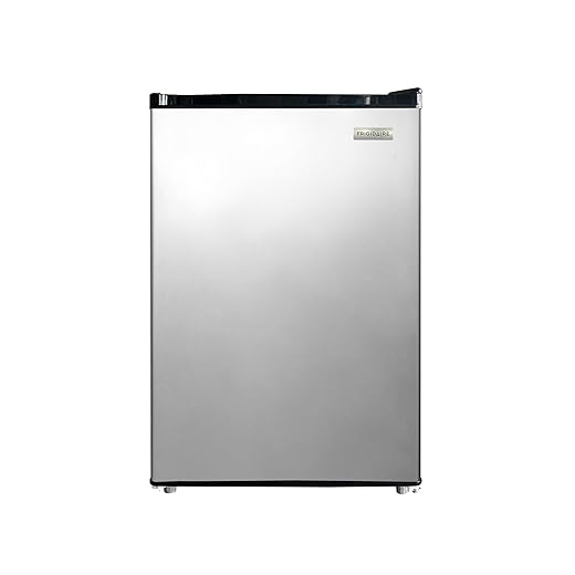 Frigidaire Compact Fridge, 4.5 Cubic Feet, Stainless Steel
