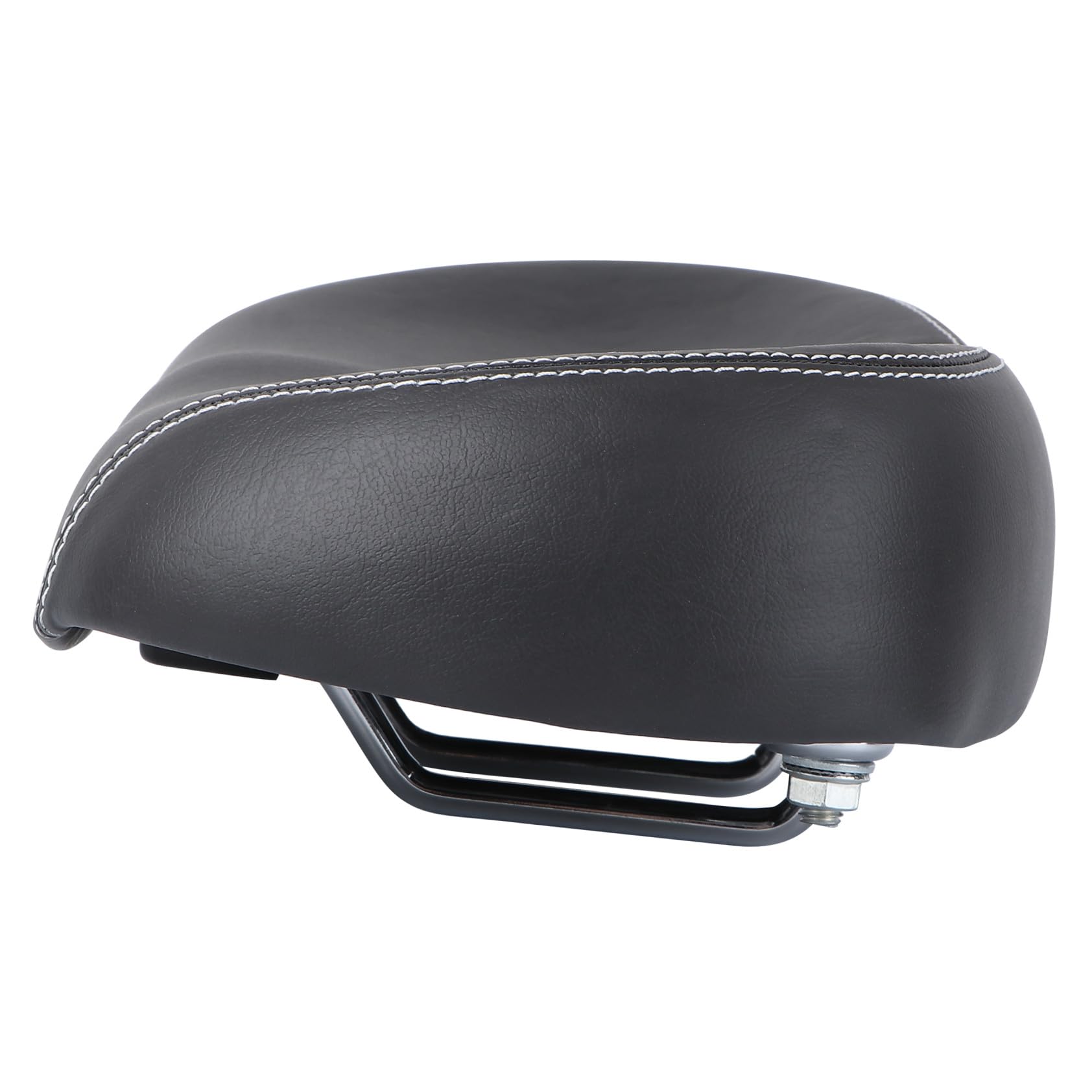 TOYANDONA Selle de vélo ergonomique absorbante sans nez Siège de vélo léger rembourré avec absorption des chocs Noir Confortable pour jeunes filles VTT Montage facile Selle
