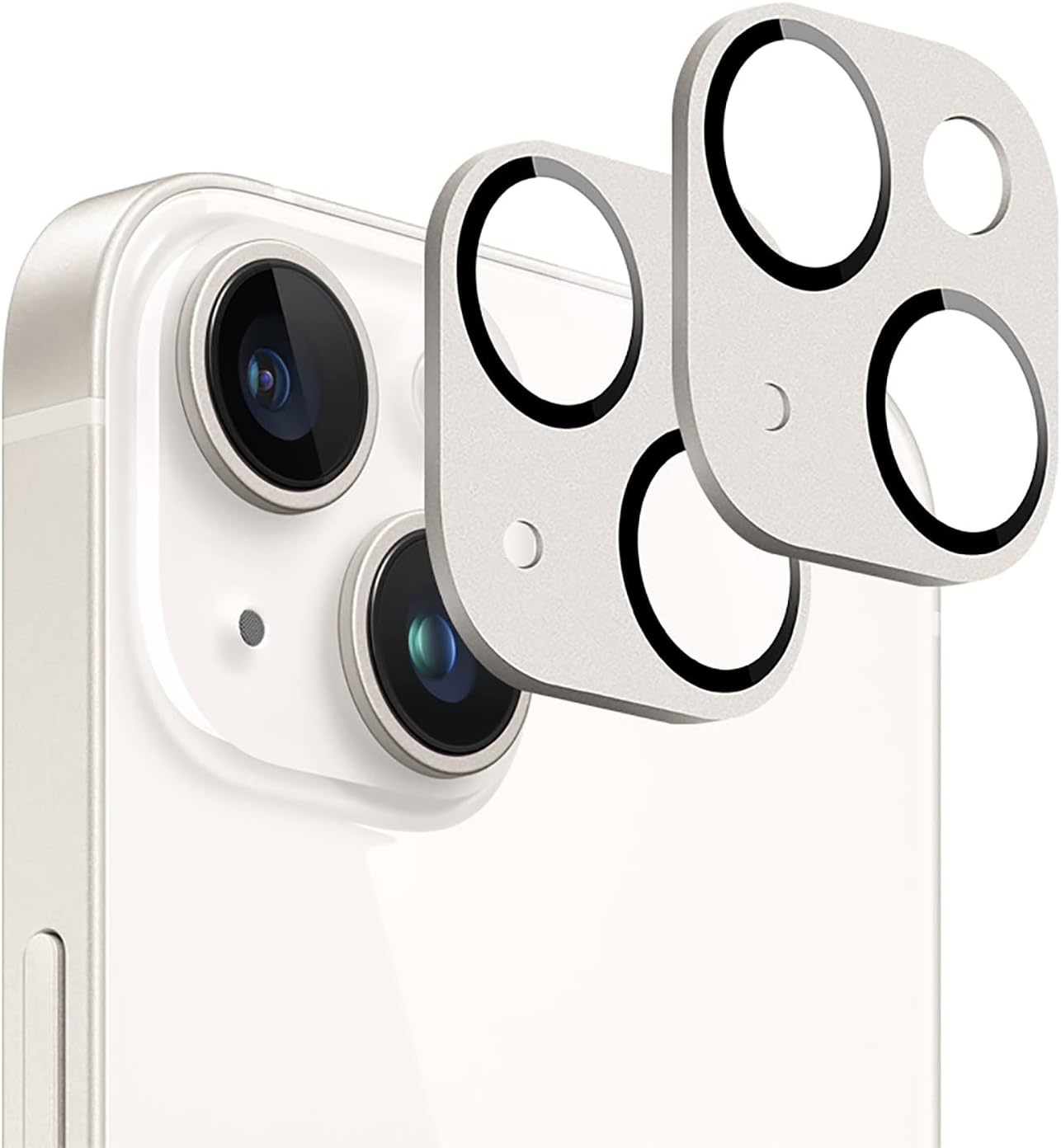 SaharaCase ZeroDamage FlexiGlass HD Camera Lens Protector [2-Pack] for Apple iPhone 14 & iPhone 14 Plus (2022) Anti-Scratch & Anti-Fingerprint Easy Installation (StarLight)