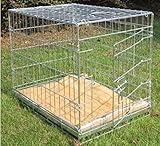 Bunny Business Metal Dog Crate 2 Doors with Bedding and Lint Rollers, Small, 24-inch, Silver - Image 3