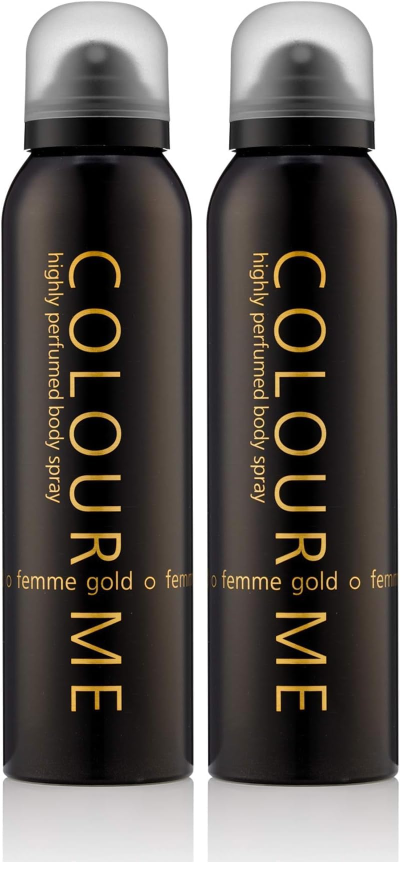 COLOUR ME Gold Femme Perfume for Women. 150ml Body Spray, Luxury Fragrance - Womens Perfume, Long Lasting Fragrance for Women by Milton-Lloyd (Pack of 2)