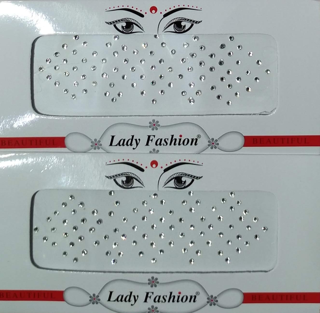 Sjc Lady Fashion Parveen Enterprises-Lady Fashion Small Size Stone Silver Colour Stone Bindi Set Of 2 Packs-picture-14