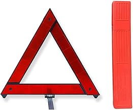 Triangular Warning Sign Vehicle-Mounted Triangular Emergency Warning Sign Foldable Day/Night Compatible Type Emergency Response Equipment Disaster Preparedness Compact Accident Prevention