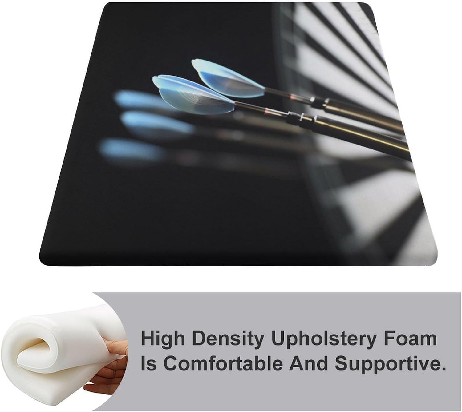 Darts Arrows Chair Cushion Floor Pillow Stool Cushion | Cushions with Removable Cover with Square Memory for for Chair Living Room Balcony Office Sofa,13.8*15*1.2 Inch