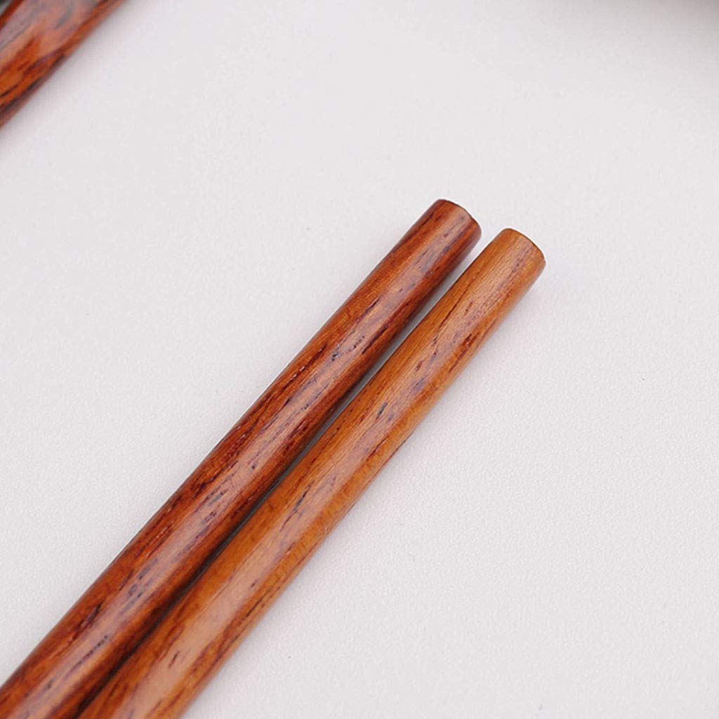 Set de Regalo de Palillos de Madera Reutilizables con Estuche, Palillos japoneses para Sushi, Palillos Chinos de Lujo de Madera Natural.，A