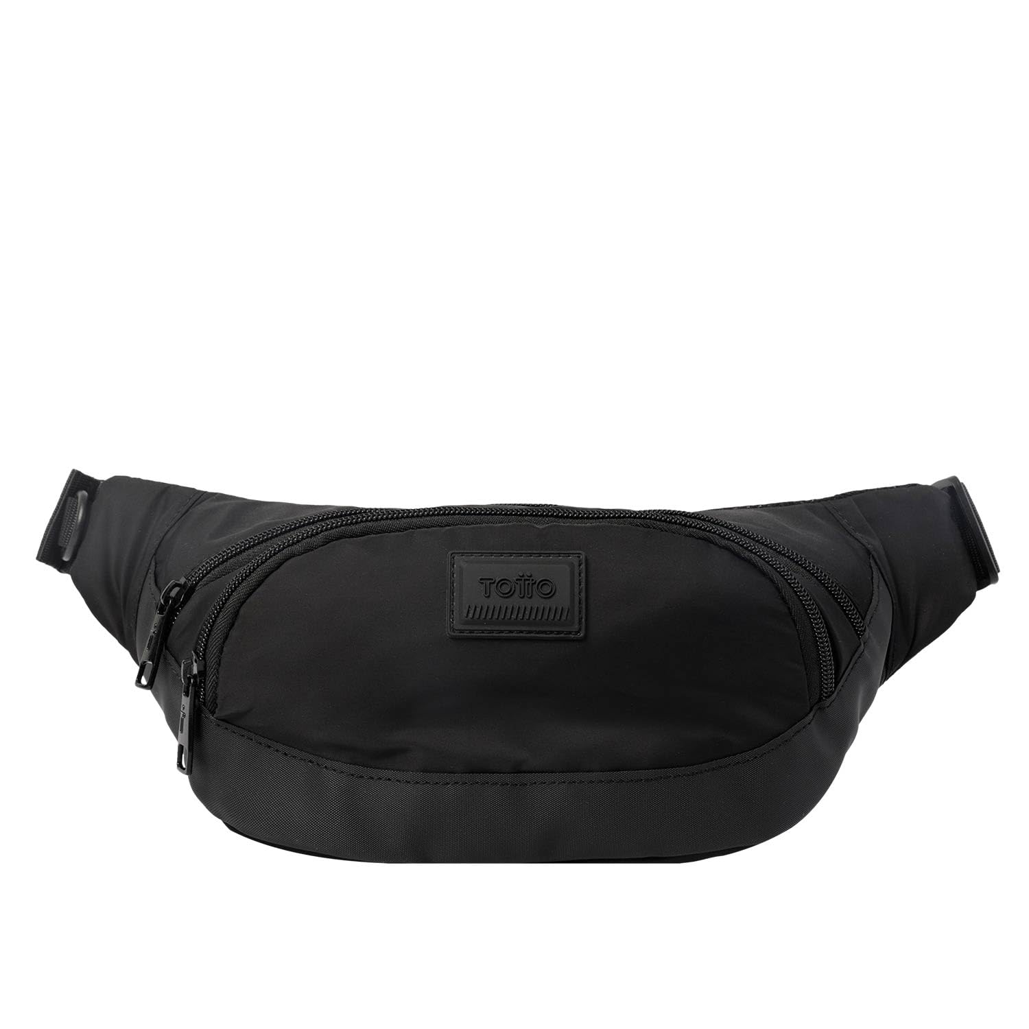 TOTTO - Pompeya Waist Bag Carry Your Belongings in Your Daily - Black Fanny Pack, Black/White, Única, AC50IND091-2120Z-N01