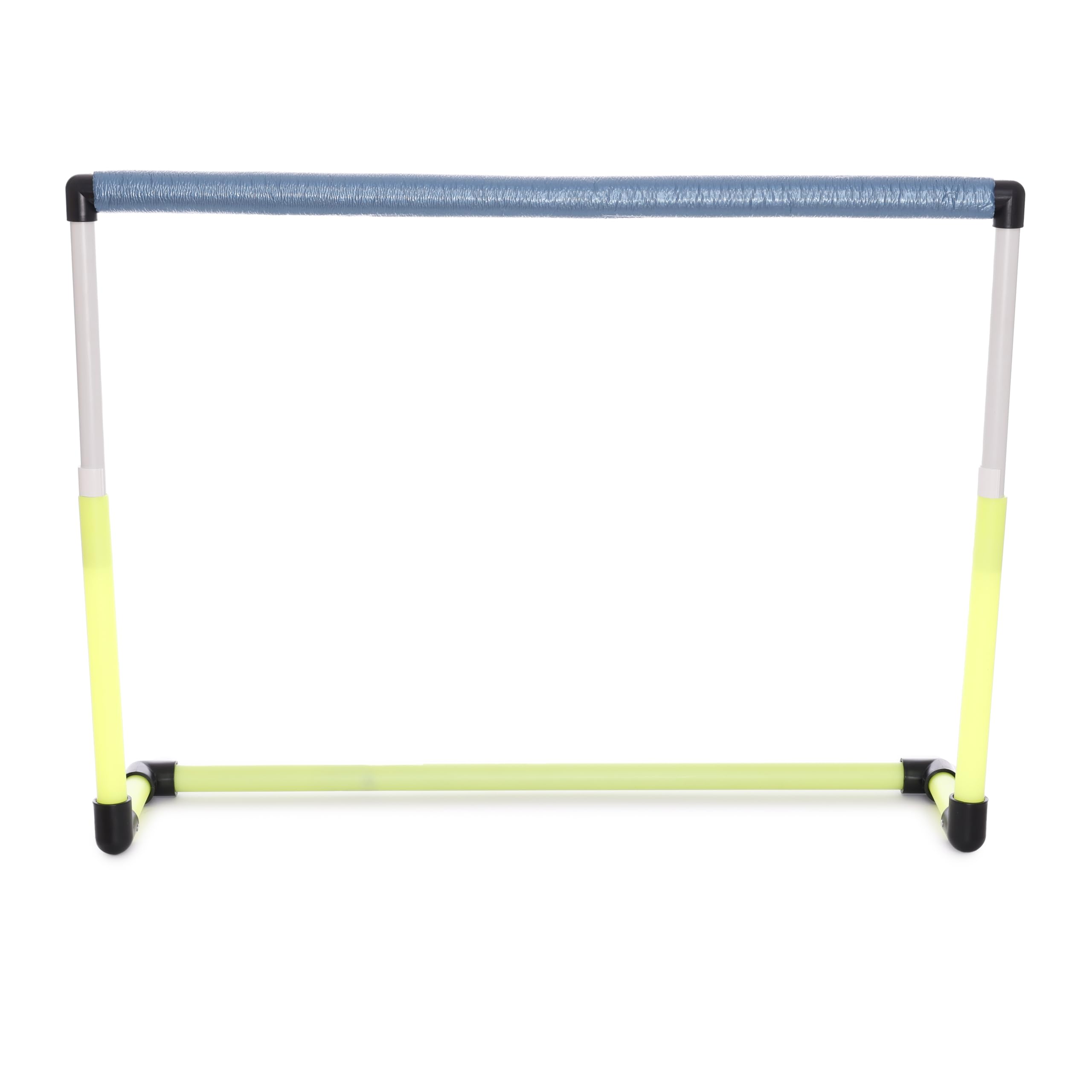 Ostacolo Telescopico Basculante Altezza Regolabile 40-70 cm Traversa Antinfortunistica Gomma Giallo Nero