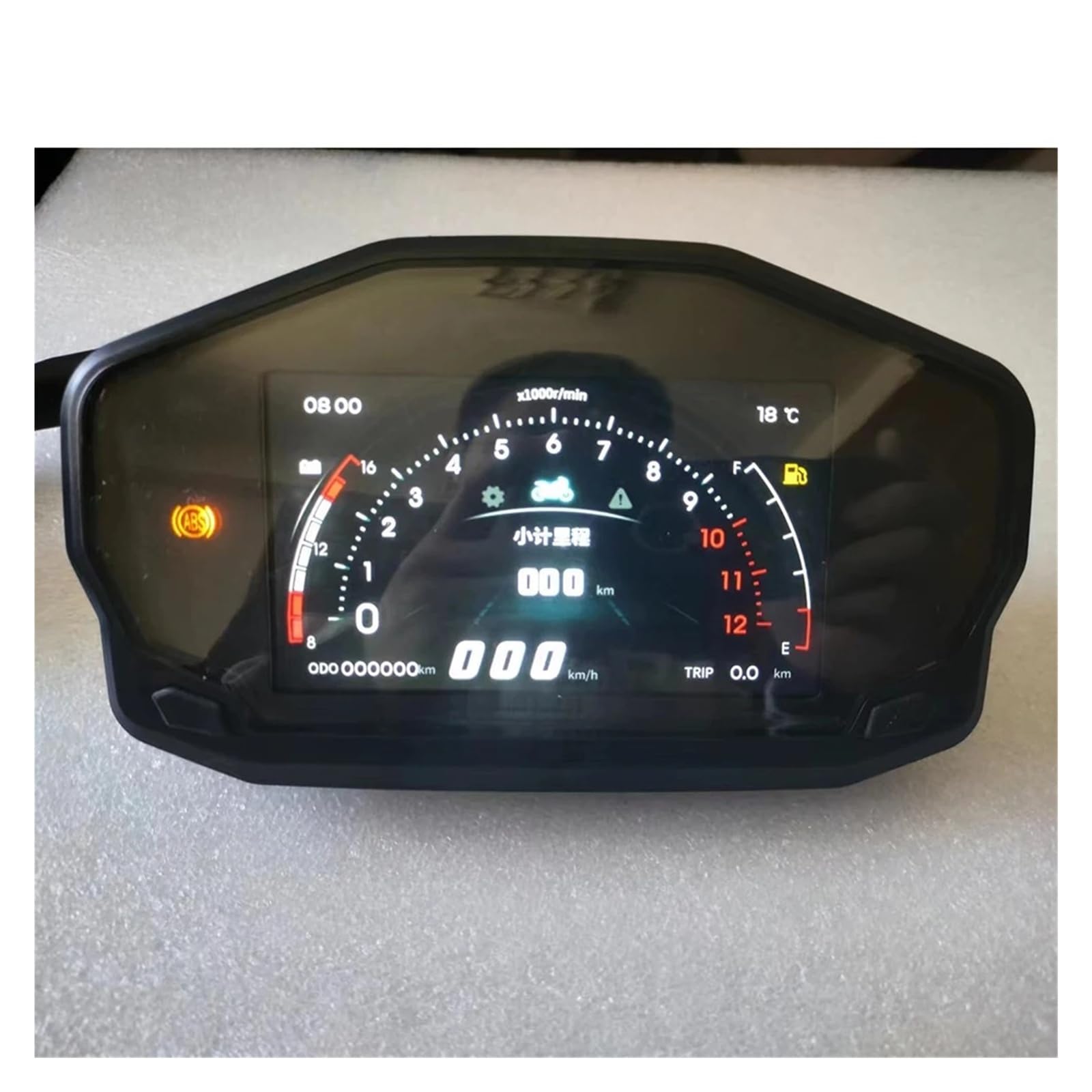 Contachilometri Per Moto Tachimetro universale TFT motociclette da 1/2/4 cilindri, contachilometri multifunzionale con indicatore livello carburante e della temperatura
