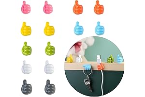 14pcs Self Adhesive Thumb Cable Organizer Clips