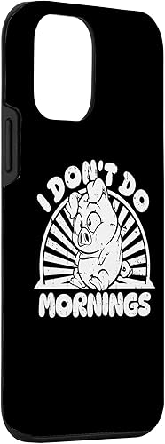 Miniatura 3 de iPhone 12 mini Funny Pig Farmer - Farming Animal Pork I Dont Do Mornings Case