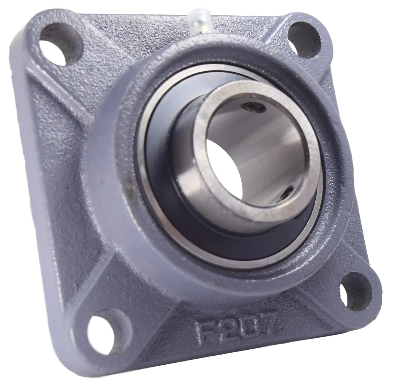​​Damyprd 1-3/8 Inch Four Bolt Flange Bearing with Set Screws, UCF207-22 Pillow Block Bearing for Industrial Machinery - Easy Installation & Durable Construction​​